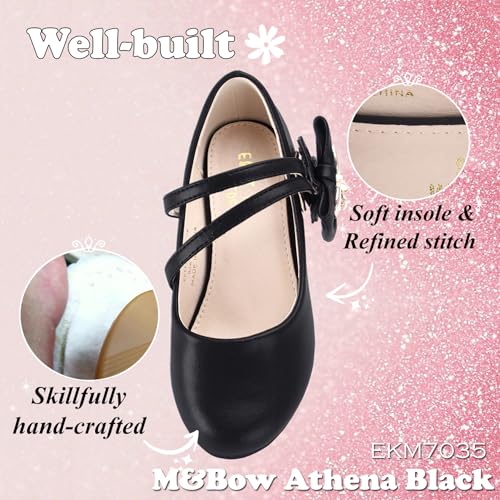 EIGHT KM Mary Jane Shoes for Girls - Toddler Shoes Girl Mary Jane Flats Kid Shoes - Multi Sizes & Colors for Ages 3-13 Years Baby Girl Shoes - Party Wedding Heels for Girls3