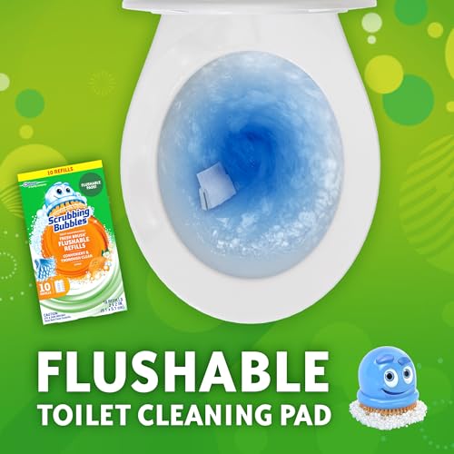 Image of Scrubbing Bubbles Fresh Brush Flushable Cleaner Refills, 10 Count (Pack of 6)