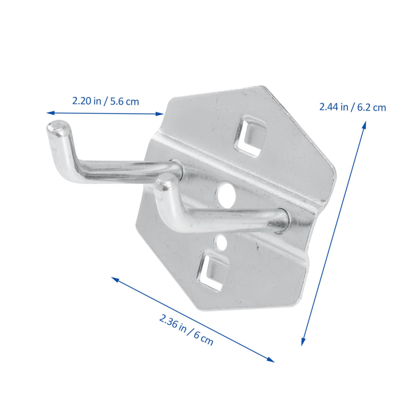 Gadpiparty 12pezzi Gancio Per Attrezzi Ganci Per Appendere Utensili Ganci Per Pannello Per Uso Domestico Design Capovolto Per Evitare Cadute Realizzato in Acciaio Resistente Alla Ruggine Fiss