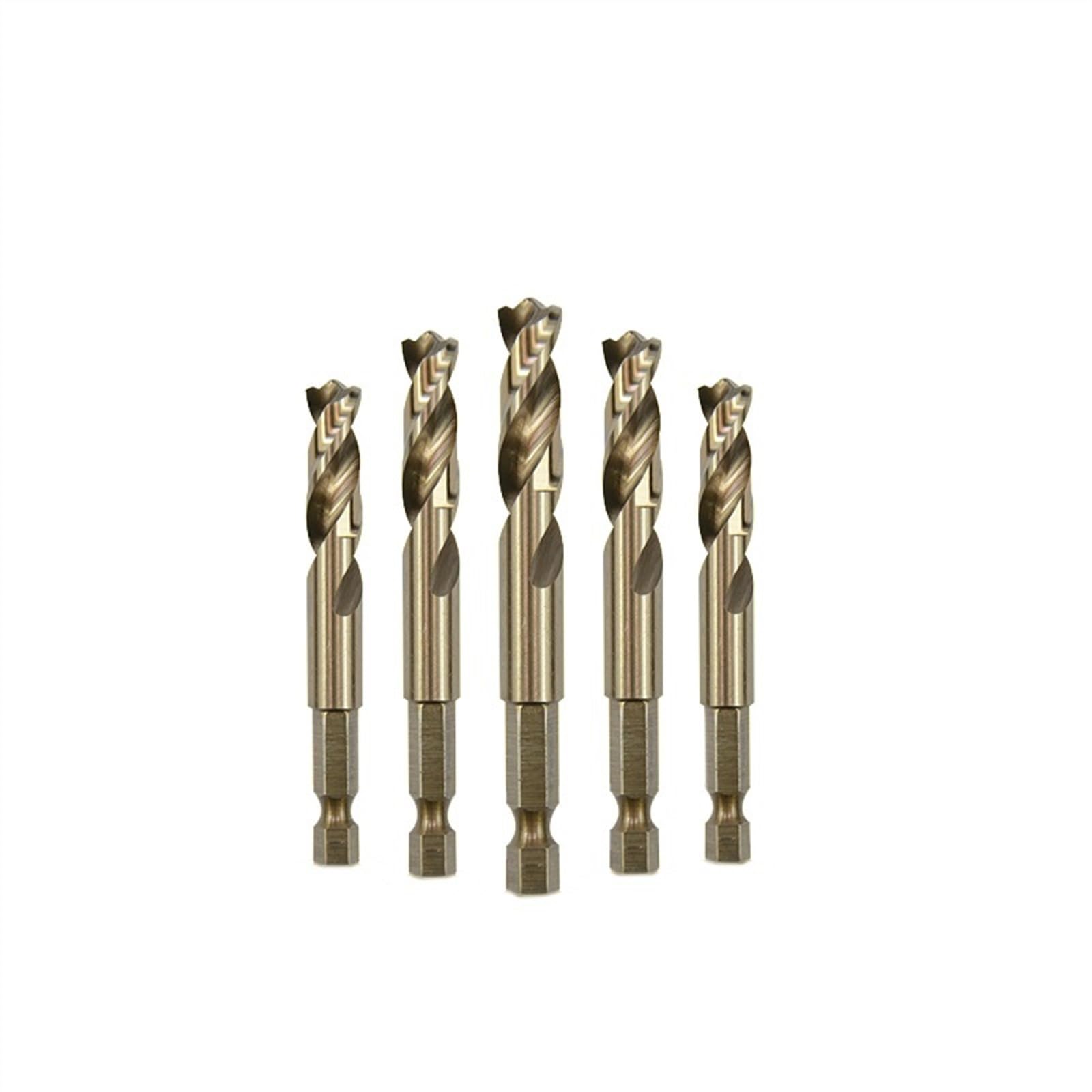 10 Uds 2mm-13mm M35 HSSCO brocas de cobalto HSS Twist Hex punta de cambio rápido broca for acero inoxidable(3.5mm 10pcs)