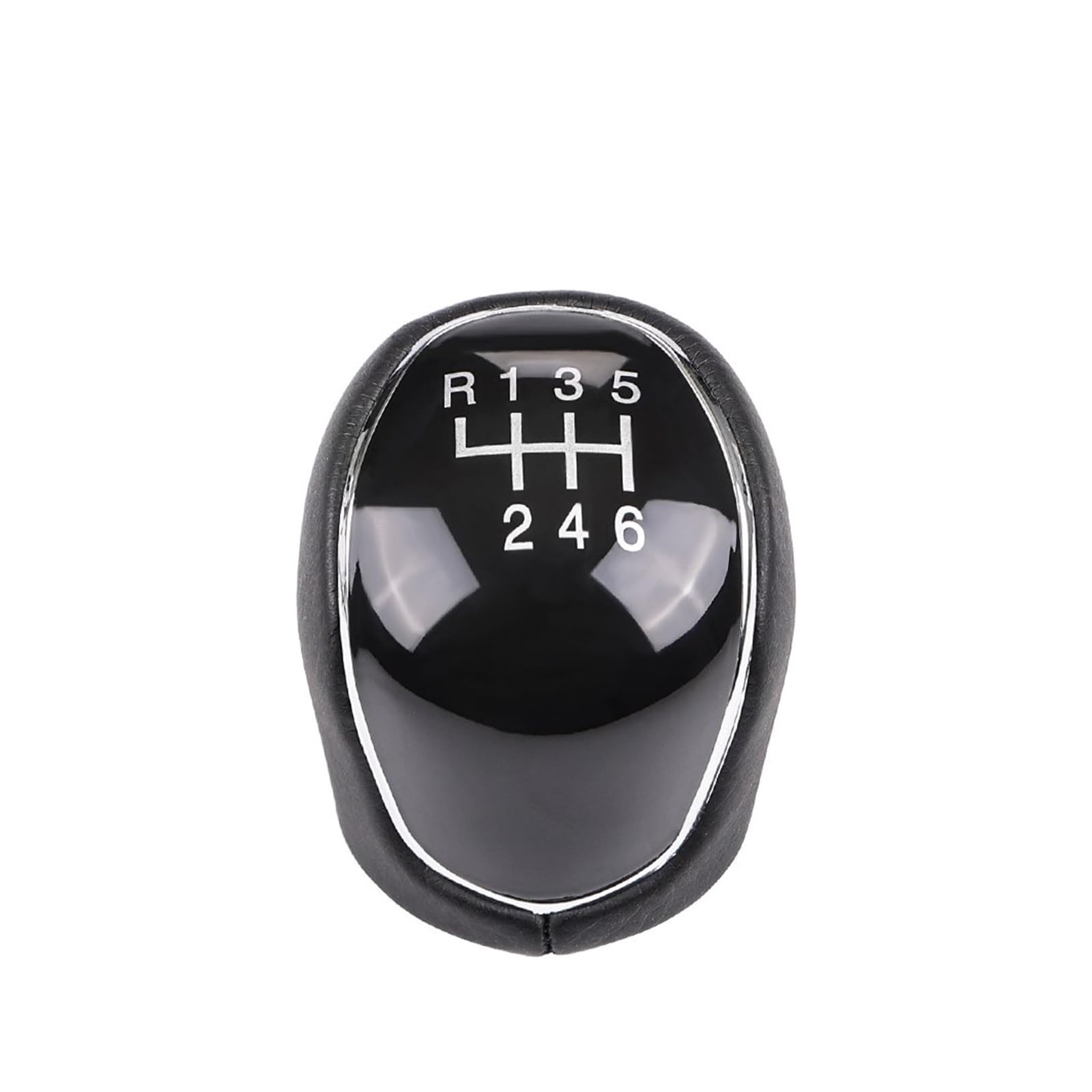 Rbevcrr Car Shift Lever Knob for Mondeo Mk4 for Focus Mk2 5/6 Speed Shift Knob Stick Shifter Pen(A-6 Speed)
