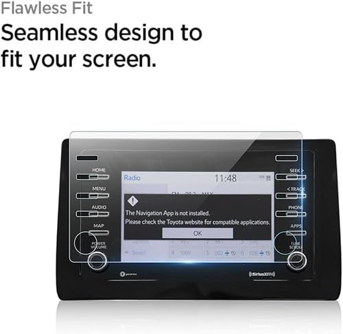Miniatura 2 de Protector de pantalla de vidrio templado compatible con Toyota Camry 2022 2023, antiarañazos, resistente a los golpes, transparente HD, protección