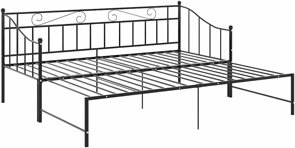 vidaXL Pull-Out Sofa Bed Frame partially extended