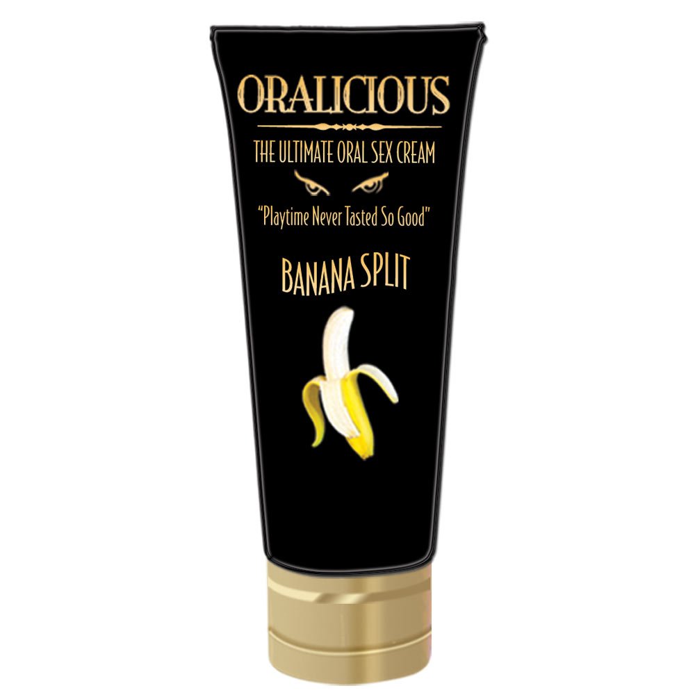 Hott Products Oralicious Oral Cream, Banana Split Flavor