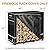 GREENER 4FT Firewood Rack with Cover & 600D Oxford Fabric Waterproof Wood Rack Cover Black & Gray