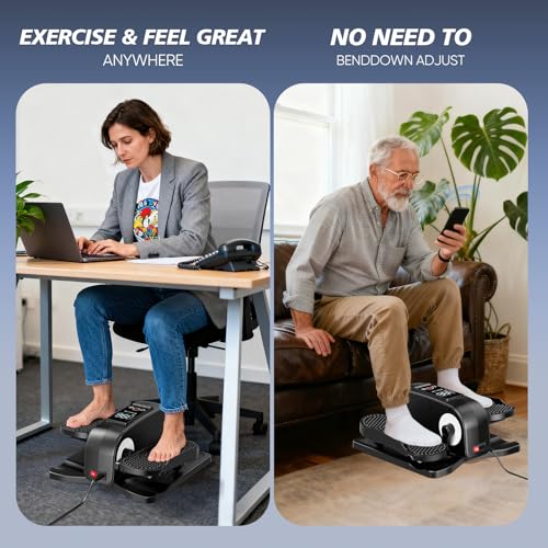 image for FRYLINE Under Desk Elliptical Machine Elliptical Leg Exerciser as Seen
