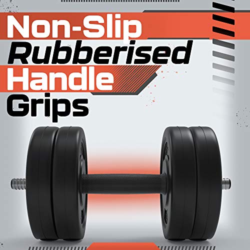 Body Revolution Halterset - verstelbare halters voor thuis, fitness-gewichtset met Barbell Link accessoires… - Afbeelding 3