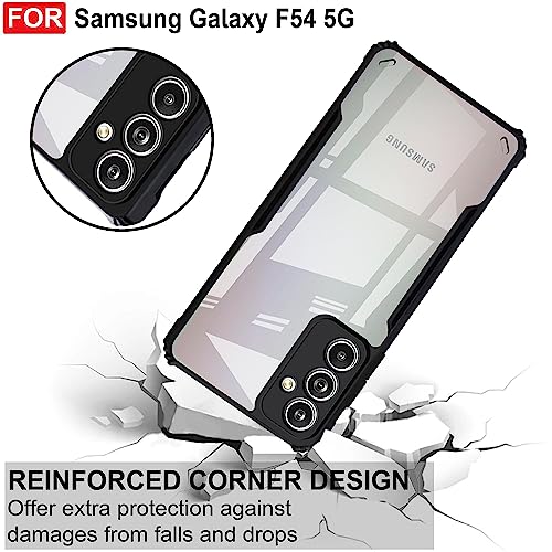 Image of Amazon Brand - Solimo Back Case Cover for Samsung Galaxy F54 5G (Polycarbonate, Thermoplastic Polyurethane Matte Black)