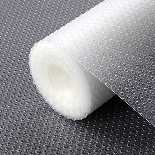 Eucomir Protector Cajones Cocina,45 × 500 CM Alfombrilla para Cajón Protector Cajones Cocina EVA Plastico Protector,Lavables y Limpiables, para Cocina,Cajón,Armario,Zapatero,Almacenamiento-Blanco