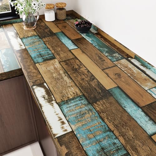Wallderful Weathered Butcher Block Shiplap
