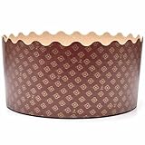 Stampo PANETTONE 3 kg Basso - 2 Pezzi - Pirottino monouso in Carta da Forno 3000 gr - Ideale per Panettoni, Panettone Gastronomico, Dolci Natalizi, Pan brioche, Pan Dolce ECC. [DREAM