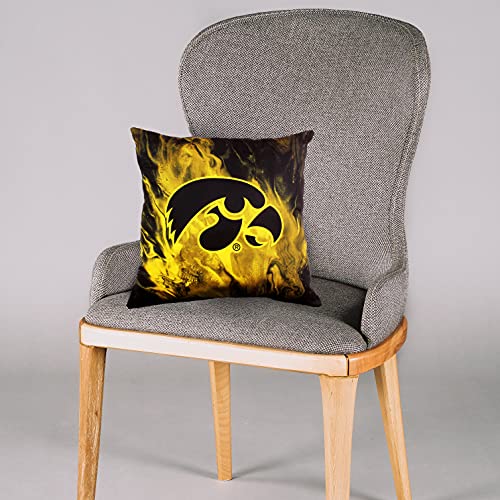 Image of Iowa Hawkeyes 2 Sided Color Swept Decorative Pillow, 16 inch, Made in The USA