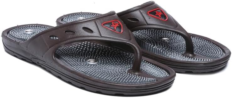 Unistar Acupressure Slippers|Flip-Flops|Natural Leg Foot Massager Slippers For Men's & Women's Size - 5