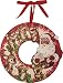 Primitives by Kathy Vintage Wooden Wreath Vintage Santa and Reindeer