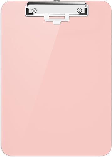 Miniatura 10 de Hongri Portapapeles de plástico de 8.5 x 11 pulgadas, portapapeles A4 rojo tamaño carta para enfermeras, estudiantes, profesores, oficina y escuela,