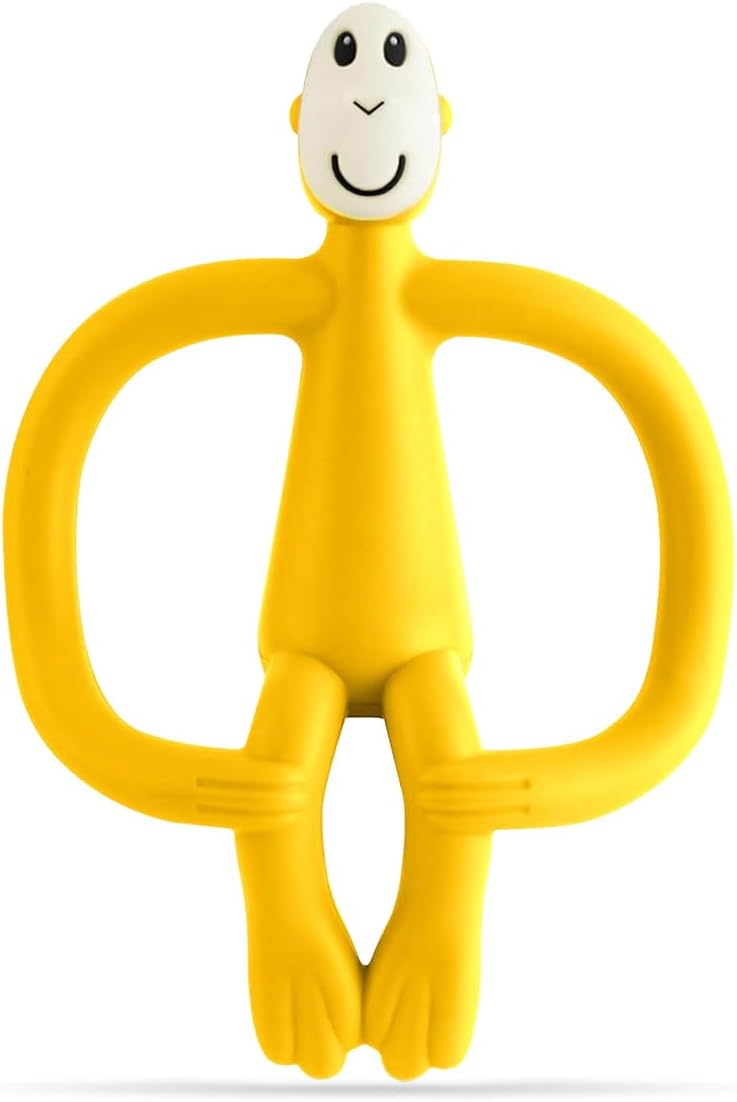 - Original Teether & Gel Applicator – Silicone Baby Teether, Easy-to-Grip, BPA-Free, Supports Self-Soothing & Early Brushing, 3 Months+, 4 Inches, Yellow