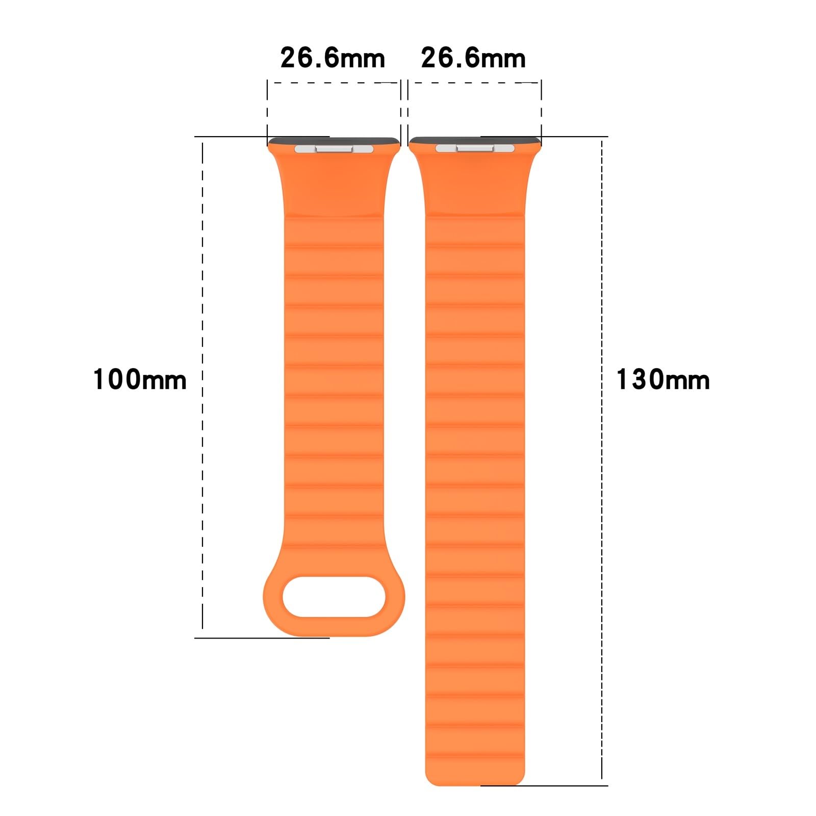 HQHYGM Silikonowy pasek magnetyczny do zegarka Redmi 4 Wymiana akcesoriów Inteligentna opaska na nadgarstek Miękka bransoletka sportowa Paski do zegarków Miband 8Pro