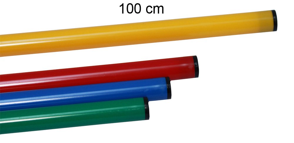Lot de 10 Barre de slalom avec x Barre support, 100 cm – Couleurs assorties