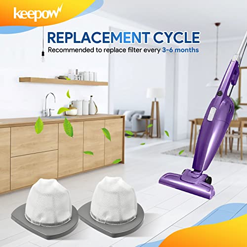 Keepow Featherweight Replacement Filters Compatible With Bissell Featherweight Stick Lightweight Bagless Vacuum 2033, 20331, 20333, 20336, 20339, 2033M (4-Pack) #TOP5