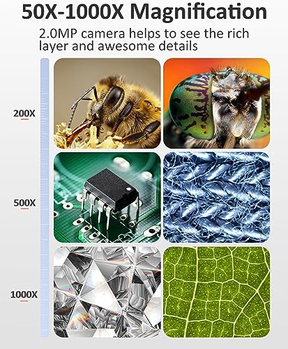 image for AOPICK Coin Microscope, 4.3 Inch Digital Microscope 1000X Coin Microsc