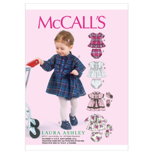 Mccall Patterns M6590Ya5 Infants' Dresses, Panties And Shoes Sewing Pattern #TOP16
