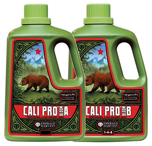 Emerald Harvest Cali Pro Bloom A+B Fertilizer Combo, 3.8 L