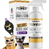 P*SS OFF+ All Purpose Stain and Odor Remover - Professional Strength Cat Pee Odor Eliminator, Deodorizer for Pet Urine & Poop, Carpets, Upholstery, Leather, Non Toxic Air Freshener for Home - 32 Oz