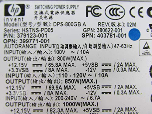 Fuente de alimentación HP Proliant 1000W miniatura 5