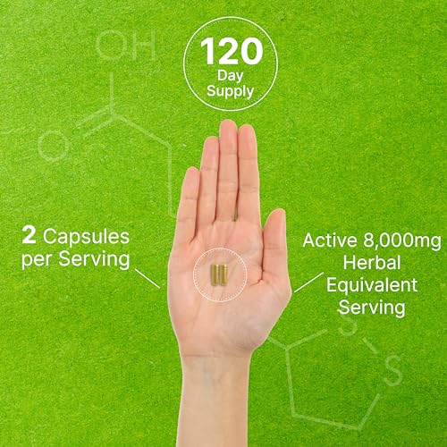 Organic Mushroom Supplement, 8,000mg Per Serving, 240 Capsules – 10 in 1 Defense Formula – Turkey Tail, Lions Mane, Cordyceps, Chaga, & More – Immune, Energy, & Brain Support – Non-GMO - Image 6