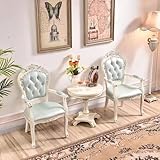 Espace de travail spacieux : Ensemble table et chaises de bureau/salle de réception/club. La structure du support est stable et durable, et les pieds en fer forgé épais peint sont résistants à la déformation.