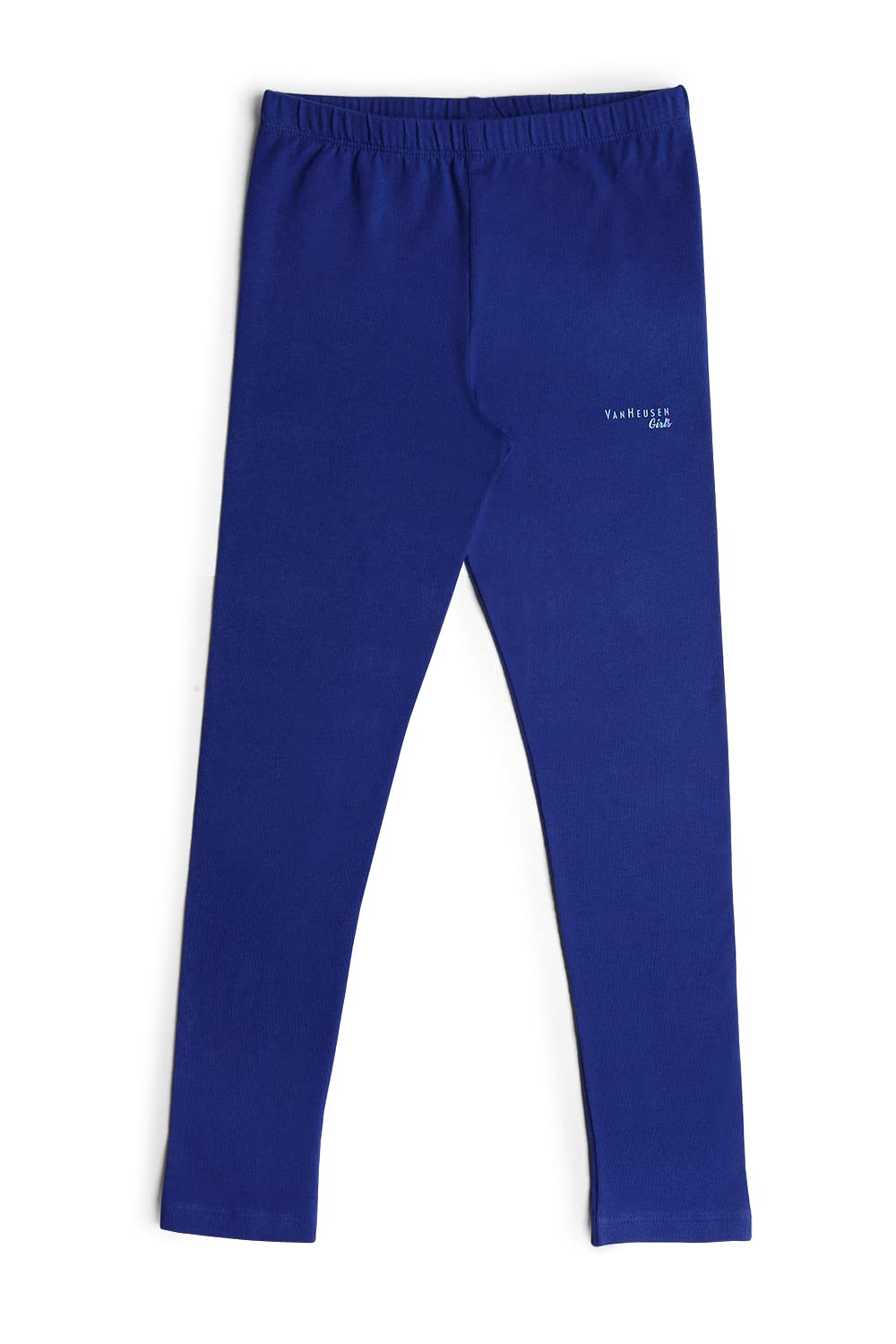 Van Heusen Girls Mid Rise Leggings - Power Plus Cotton Spandex - Power Plus, Super Soft, Stretchable_56301_Sodalite Blue_7-8 Years - Image 5 thumbnail