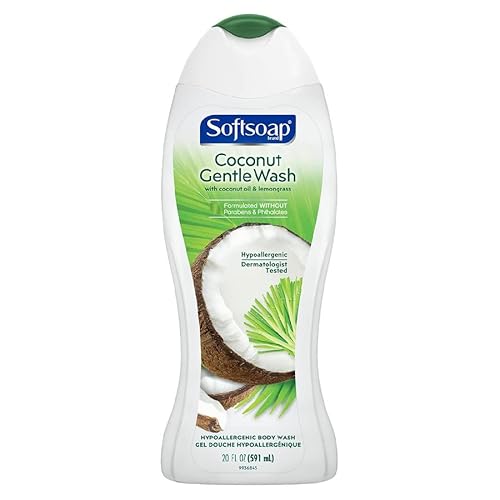 Softsoap Body Wash Variety Set Of 4, Gentle Moisturizing Body Wash, Scents Include Coconut, Rose & Vanilla, Oat Milk & Vanilla And Sweet Honeysuckle And Orange, 20 Fluid Ounces Each #TOP4