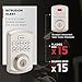 Kwikset Powerbolt 250 10-Button Keypad Satin Nickel Transitional Electronic Deadbolt Door Lock, Featuring Convenient Keyless Entry, Customizable User Codes, Auto Locking