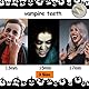 Halloween Vampir Zähne Erwachsene Vampirzähne Vampire Teeth Fangs Halloween Vampir Schminke Cosplay Kostüm Accessoires Damen Herren Kinder Vampirgebiss, Horror Werwolf Zähne Eckzähne Fangzähne Kleber