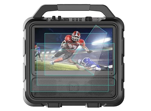 Tznzxm for Monster Vision 2 Portable Entertainment System Screen Protector, New HD Clear Anti-Scratch Bubble Anti-Fingerprint Free PET Film, Compatible with Monster Vision 2 [3 Pack]