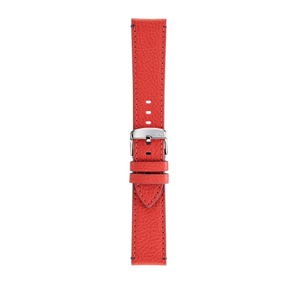 Morellato Sport Collection Men's Paragliding Genuine Calf Leather Strap A01X5394D14, red, 18mm, Strap
