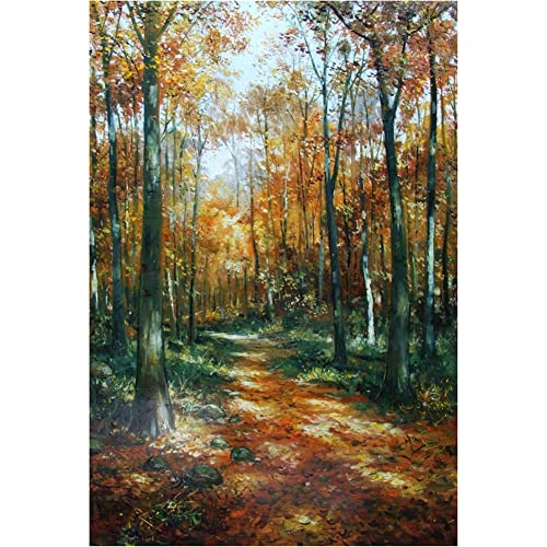 5D DIY Diamond Painting Kits Leben Wald Voll Bohren Strass Kristall Diamant Malerei Kinder Erwachsene Kreuzstich Stickerei Anzahl Mosaik Für Home Wall Dekoration Handwerk Round Drill 60x80cm AAB16945