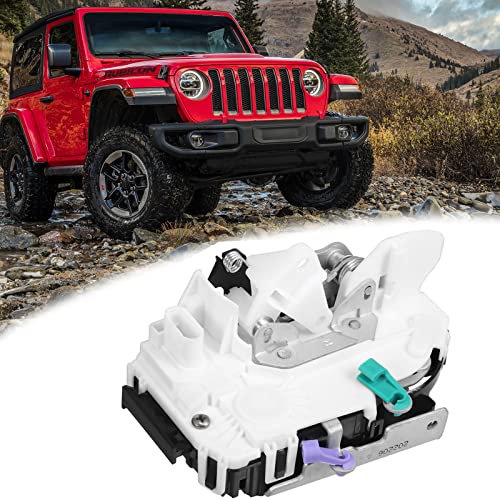 Image of Power Tailgate Door Lock Latch Assembly Compatible for 2007-2018 Jeep Wrangler Replacement Rear Trunk Latch Actuator 4589584AG 4589584AF 4589584AD