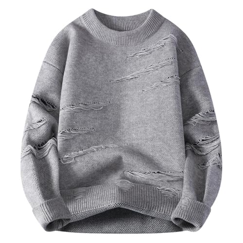 Suéter de punto para hombre en manga larga y estilo casual para otoño moderno