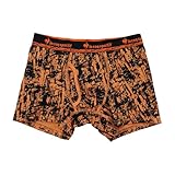 [ルコックスポルティフ] メンズ ボクサーパンツ 前開き 綿混 カスレ柄 立体設計 ストレッチ素材 581 3Lサイズ オレンジ