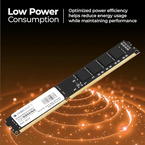 Image of Zebronics 4GB DDR3 RAM for PC, 1600MHz, Low Power Consumption, High Stability Performance (D30416A)