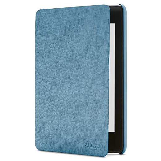 Läderfodral till Amazon Kindle Paperwhite | Kompatibelt med 10:e generationen (2018 års utgåva), skymningsblått