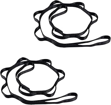 The Yogis Strap Stretch Bands 8 and 10 Loop Options with Extra Safe Adjustable, Durable Delicate Texture - Best for Daily Stretching, Physical Therapy, Fitness -Yoga, Exercise, Gym, Dance , (8 Loops)