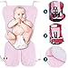 Twosteps Copriseduta Universale Materassino Doppio Lato Spugna e Nido D' Ape Adatto Per Passeggino Seggiolino Auto Seggiolone Pappa Ovetto Neonato Traspirante Antisudore Dimensioni 33 x 72 (Rosa)