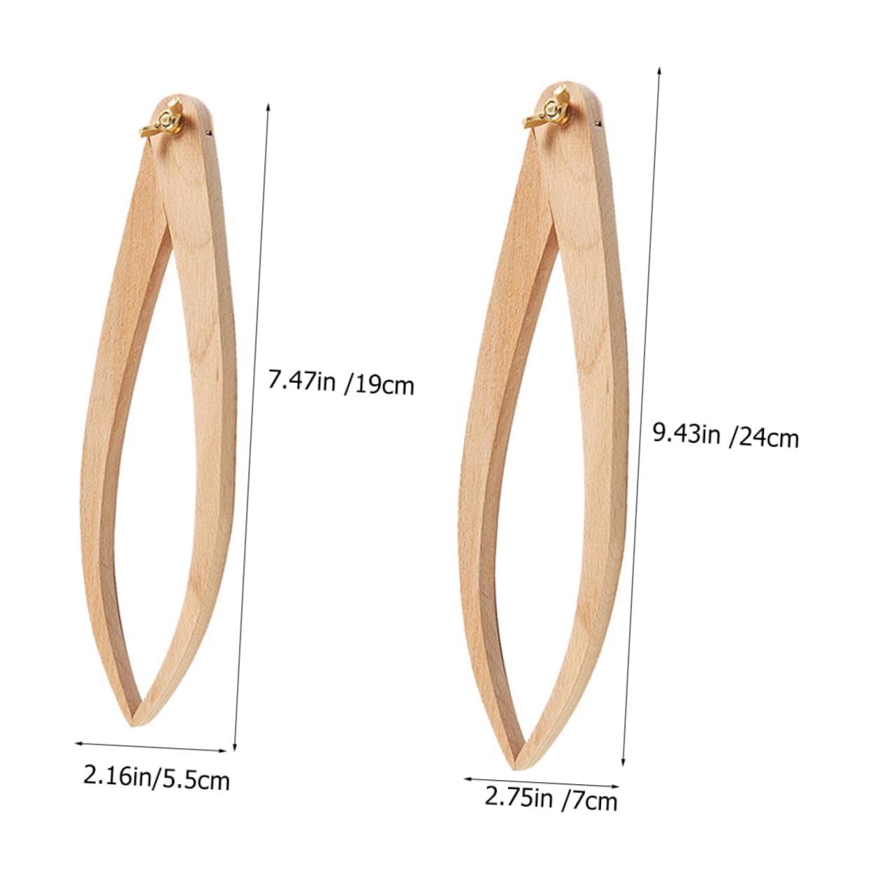 Gadpiparty 3 Series Calibradores De Rango Cerámico Calibres De Arcilla Suministros Para Modelos De Modelado Artesanal Cerámica Moldeadores Marcar Escultura Calibrar Beige Madera 2 Piezas X 3