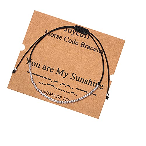 Gifts For Women Charm Dainty Bracelets For Teen Girls Morse Code Bracelets For Men Love Long Distance Gifts For Girlfriend Wife #TOP10