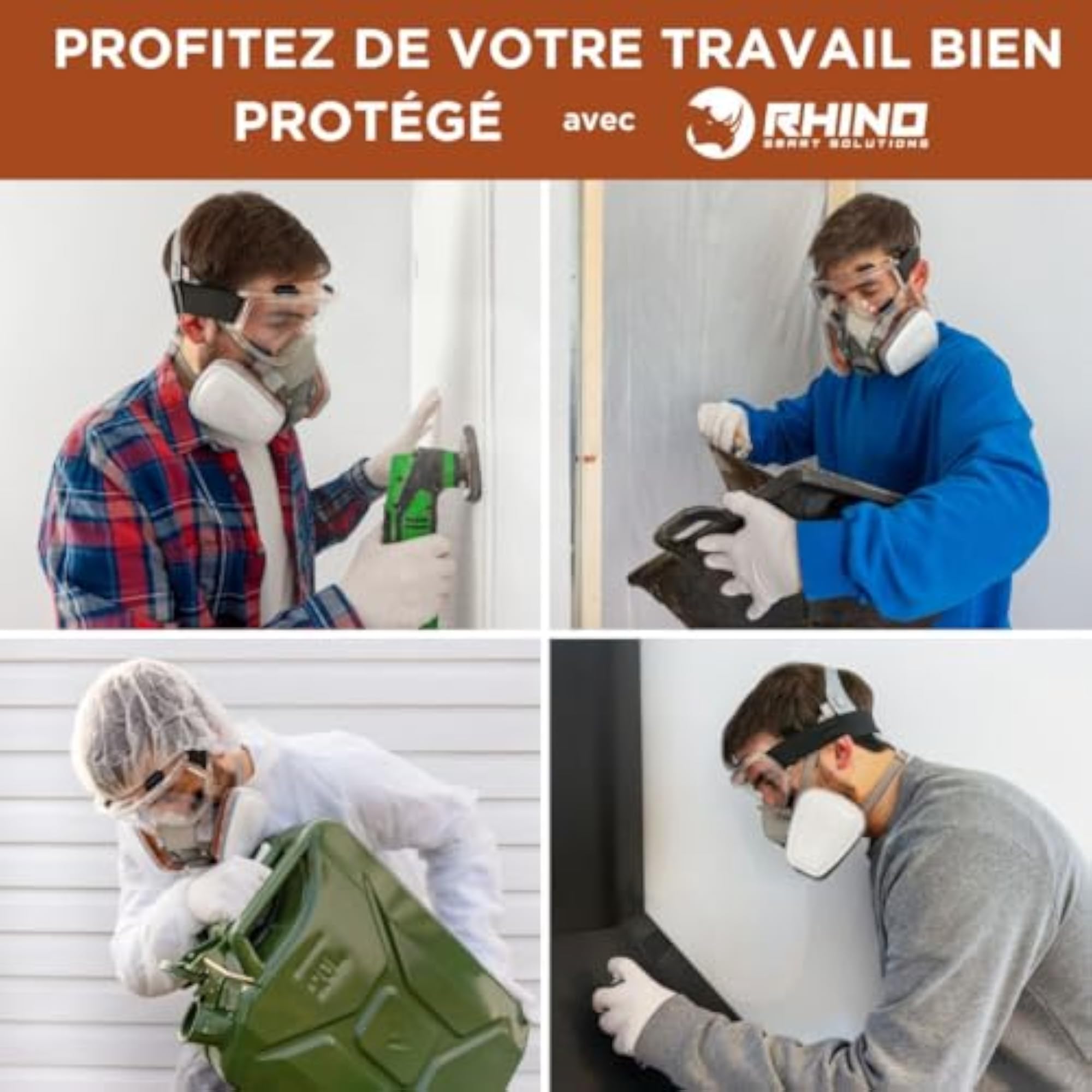Reusable Dust Cover with Glasses and Filters, Half Face