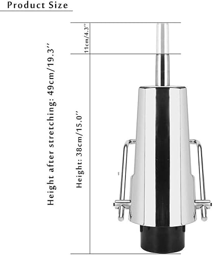 Miniatura 3 de TUQI Bomba hidráulica de repuesto para silla de peluquero con patrón de 4 tornillos, salón de belleza, multiusos, capacidad de peso, altura