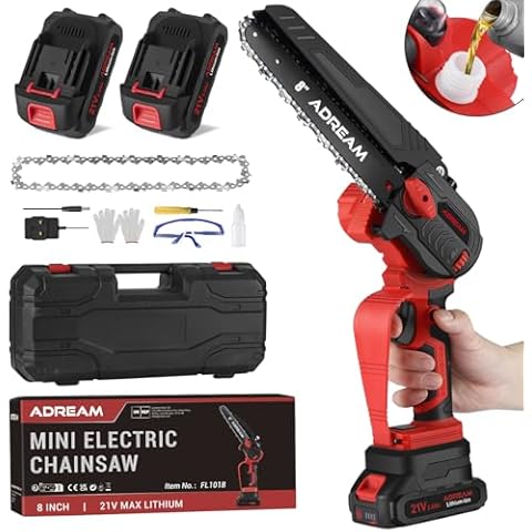 Mini Cordless Chainsaw with Batteries Cover