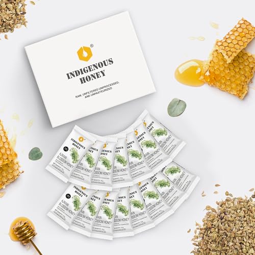 Image of INDIGENOUS HONEY Pure Ajwain Honey Raw Organic Sachet 15 x 0.53 oz